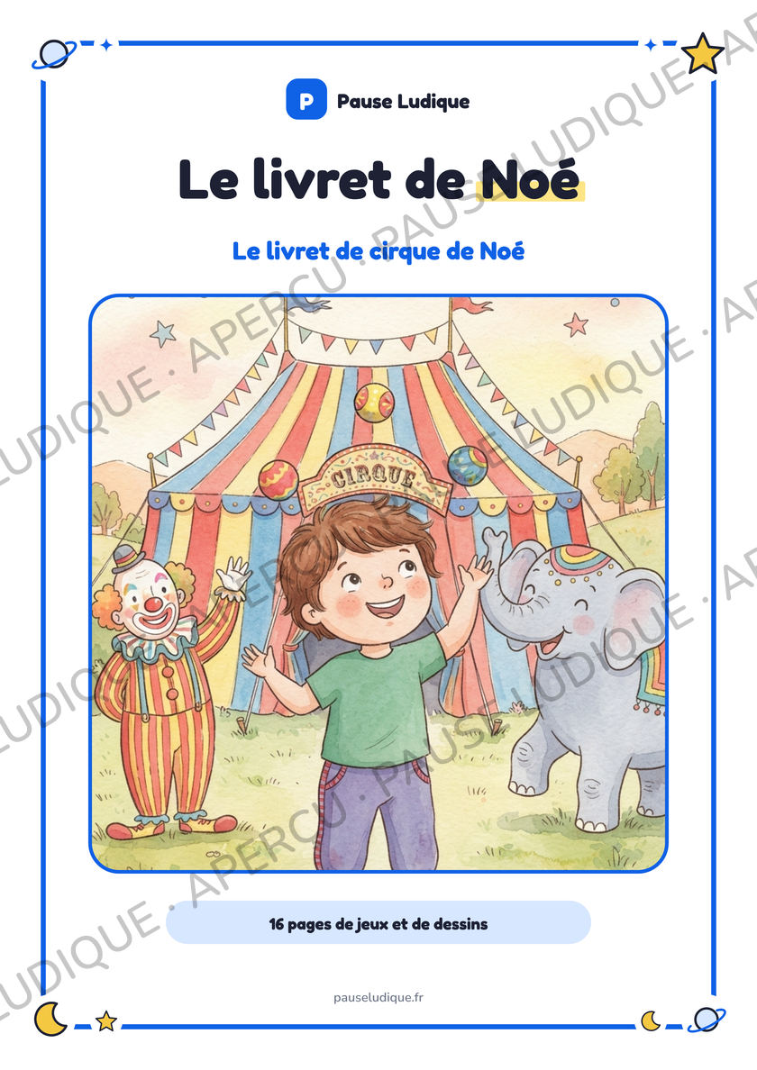 Couverture du livret « Noé au cirque »